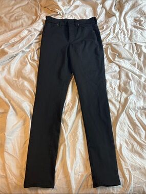 Express Black Straight-Leg Trousers